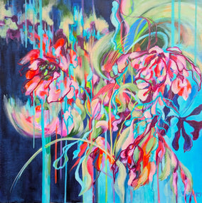 Original art for sale at UGallery.com | Blooming Fantasy: Seasons by Vera Saiko | $1,000 | acrylic painting | 20' h x 20' w