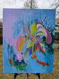 Original art for sale at UGallery.com | Emotional Metamorphosis 2 by Vera Saiko | $1,425 | acrylic painting | 30' h x 24' w | thumbnail 3