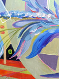 Original art for sale at UGallery.com | Floral Fusion by Vera Saiko | $650 | acrylic painting | 14' h x 18' w | thumbnail 4