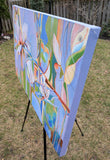 Original art for sale at UGallery.com | Standing Up: Northern Orchids 3 by Vera Saiko | $1,750 | acrylic painting | 24' h x 36' w | thumbnail 2