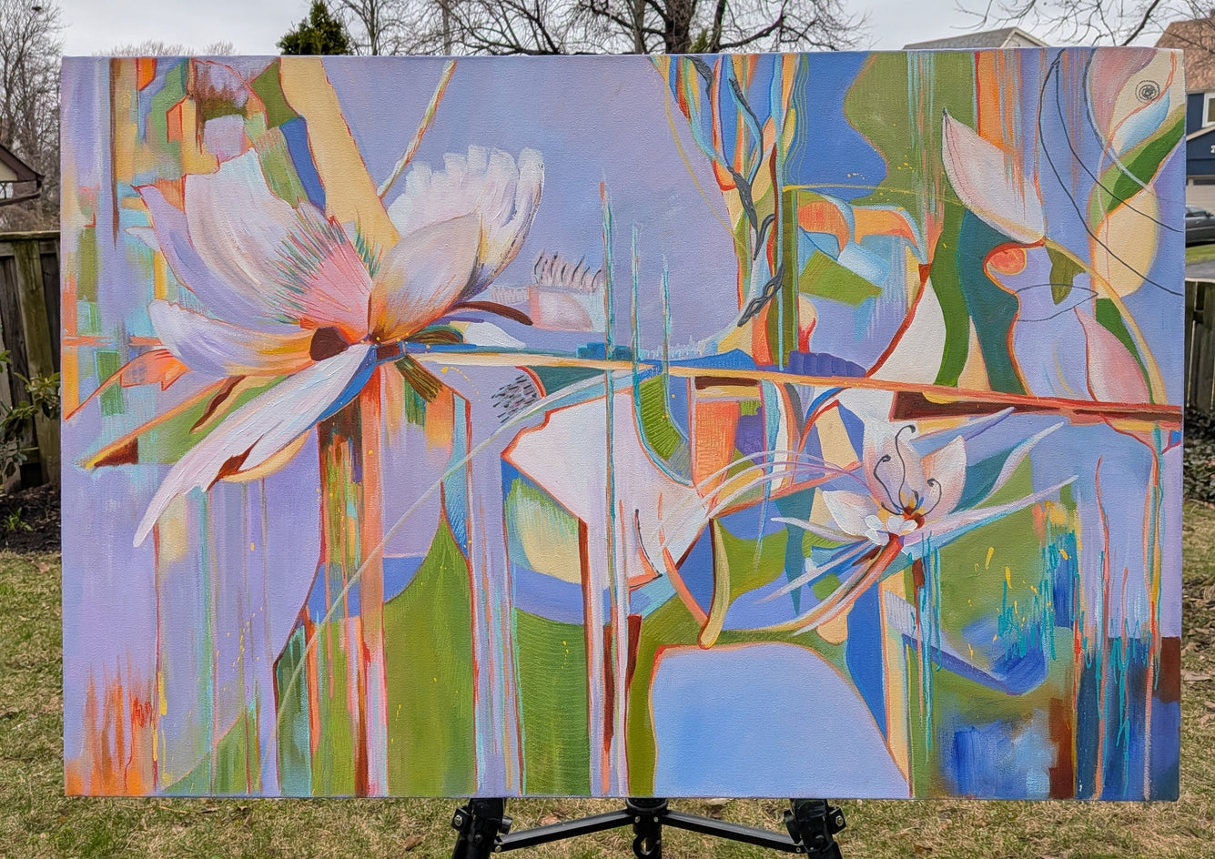 Standing Up: Northern Orchids 3 by Vera Saiko |  Context View of Artwork 