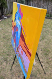 Original art for sale at UGallery.com | Wings of Imagination by Vera Saiko | $1,150 | acrylic painting | 24' h x 24' w | thumbnail 2