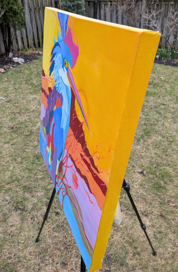 Wings of Imagination by Vera Saiko |  Side View of Artwork 