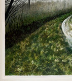 Original art for sale at UGallery.com | Around the Bend by Vic Roschkov | $600 | watercolor painting | 21' h x 16' w | thumbnail 2