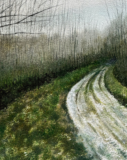 Around the Bend by Vic Roschkov |   Closeup View of Artwork 