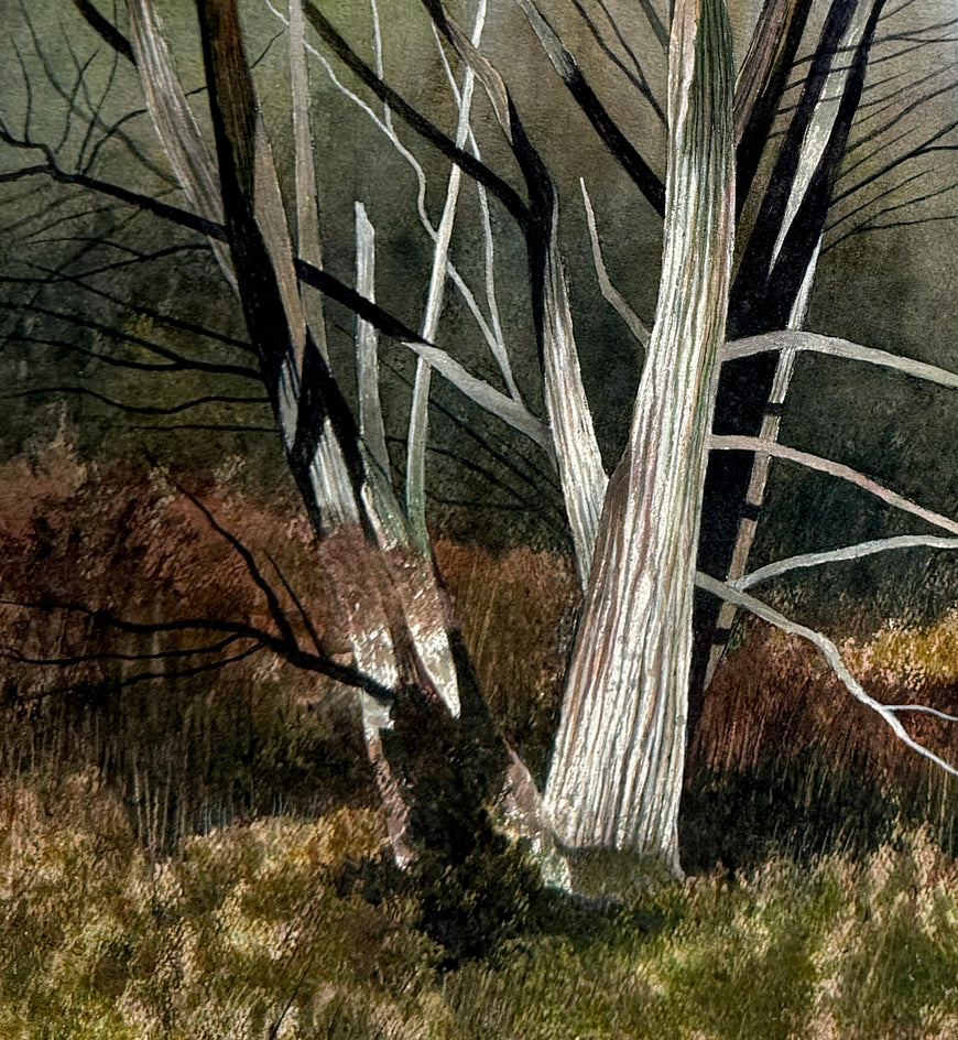 Autumn Sentinel by Vic Roschkov |  Closeup View of Artwork 