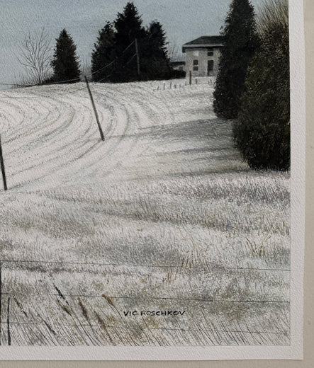 Chill Hill by Vic Roschkov |  Side View of Artwork 