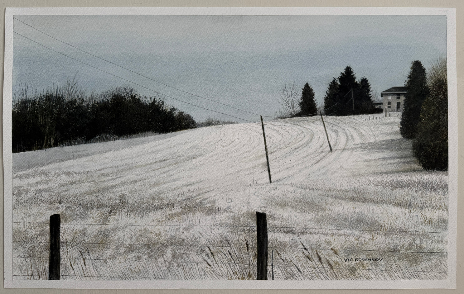 Chill Hill by Vic Roschkov |  Context View of Artwork 