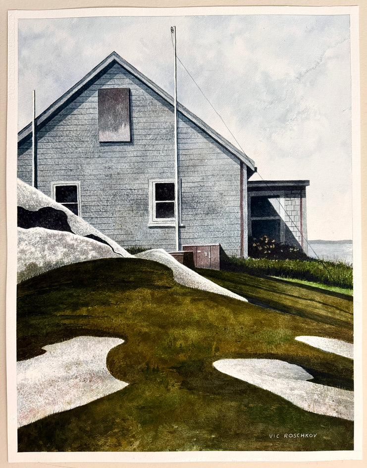 Coastal Solitude by Vic Roschkov |  Context View of Artwork 