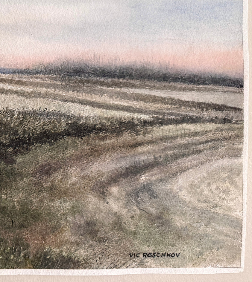 Dawn by Vic Roschkov |  Side View of Artwork 