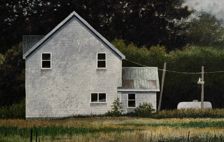 watercolor painting by Vic Roschkov titled Distant Echoes