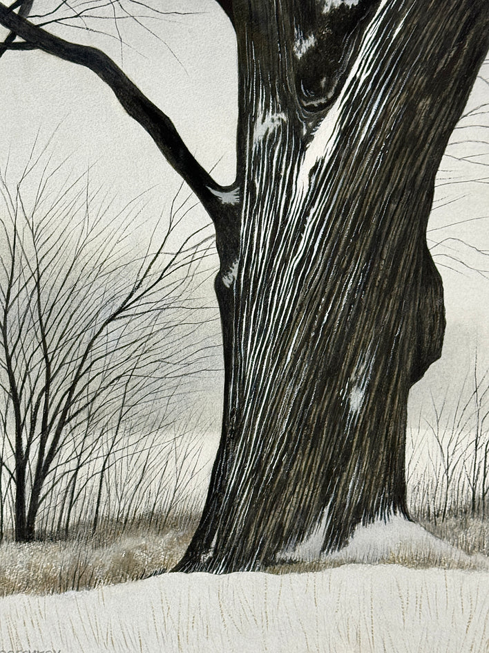 Edge of Winter by Vic Roschkov |  Closeup View of Artwork 