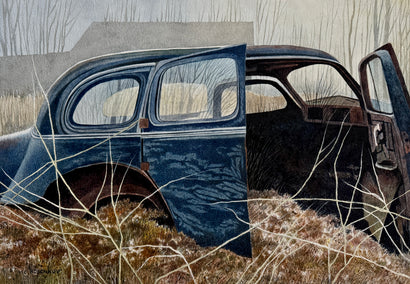 watercolor painting by Vic Roschkov titled Final Destination