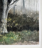 Original art for sale at UGallery.com | Forests Guardian by Vic Roschkov | $800 | watercolor painting | 24.5' h x 17.25' w | thumbnail 2