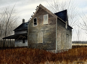 Original art for sale at UGallery.com | Forgotten Dwelling by Vic Roschkov | $825 | watercolor painting | 18' h x 25' w