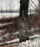 Original art for sale at UGallery.com | Frozen in Time by Vic Roschkov | $850 | watercolor painting | 26.5' h x 19.5' w | thumbnail 4