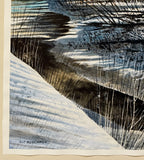 Original art for sale at UGallery.com | Frozen Reflections by Vic Roschkov | $700 | watercolor painting | 27.25' h x 13.75' w | thumbnail 2