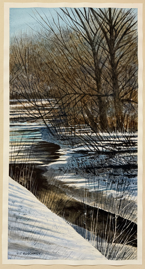 Frozen Reflections by Vic Roschkov |  Context View of Artwork 