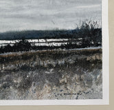 Original art for sale at UGallery.com | Frozen Silence by Vic Roschkov | $625 | watercolor painting | 11' h x 28.5' w | thumbnail 2