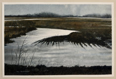 Original art for sale at UGallery.com | Gentle Thaw by Vic Roschkov | $775 | watercolor painting | 16.25' h x 24.75' w | thumbnail 3