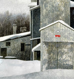 Original art for sale at UGallery.com | Ice Mill by Vic Roschkov | $600 | watercolor painting | 17.65' h x 16.75' w | thumbnail 4
