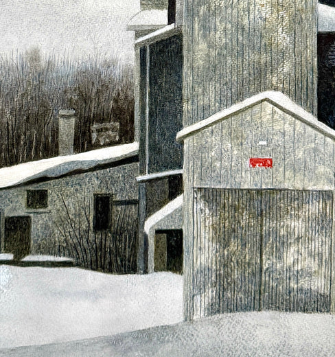 Ice Mill by Vic Roschkov |   Closeup View of Artwork 