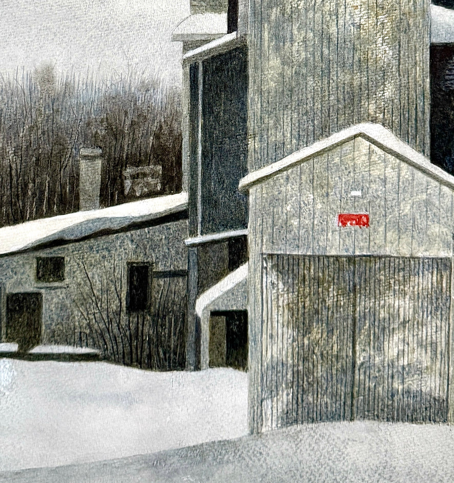 Ice Mill by Vic Roschkov |  Closeup View of Artwork 