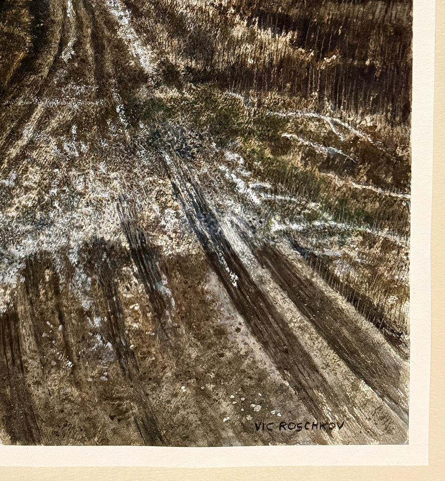 Last Frost by Vic Roschkov |  Side View of Artwork 