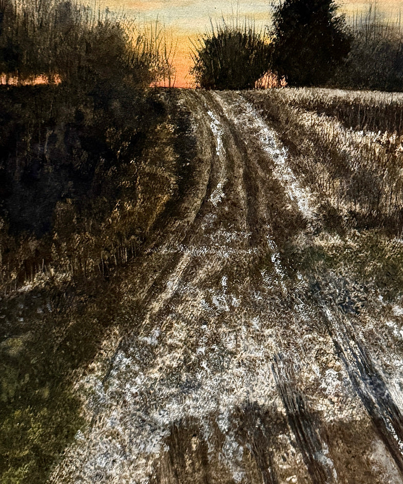 Last Frost by Vic Roschkov |  Closeup View of Artwork 