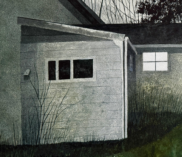 Last Light On by Vic Roschkov |   Closeup View of Artwork 