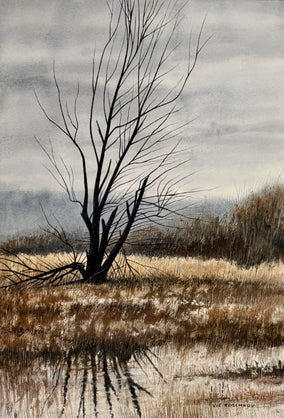 Original art for sale at UGallery.com | Light Breeze by Vic Roschkov | $800 | watercolor painting | 25.5' h x 17.5' w
