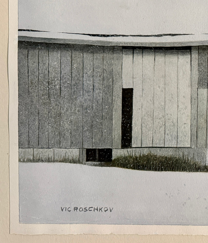 Light Snow by Vic Roschkov |  Side View of Artwork 