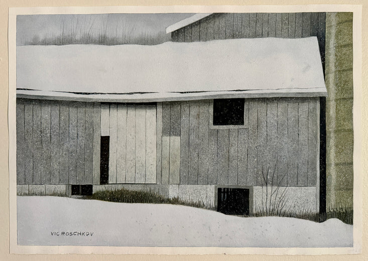 Light Snow by Vic Roschkov |  Context View of Artwork 