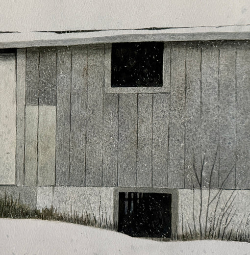 Light Snow by Vic Roschkov |   Closeup View of Artwork 