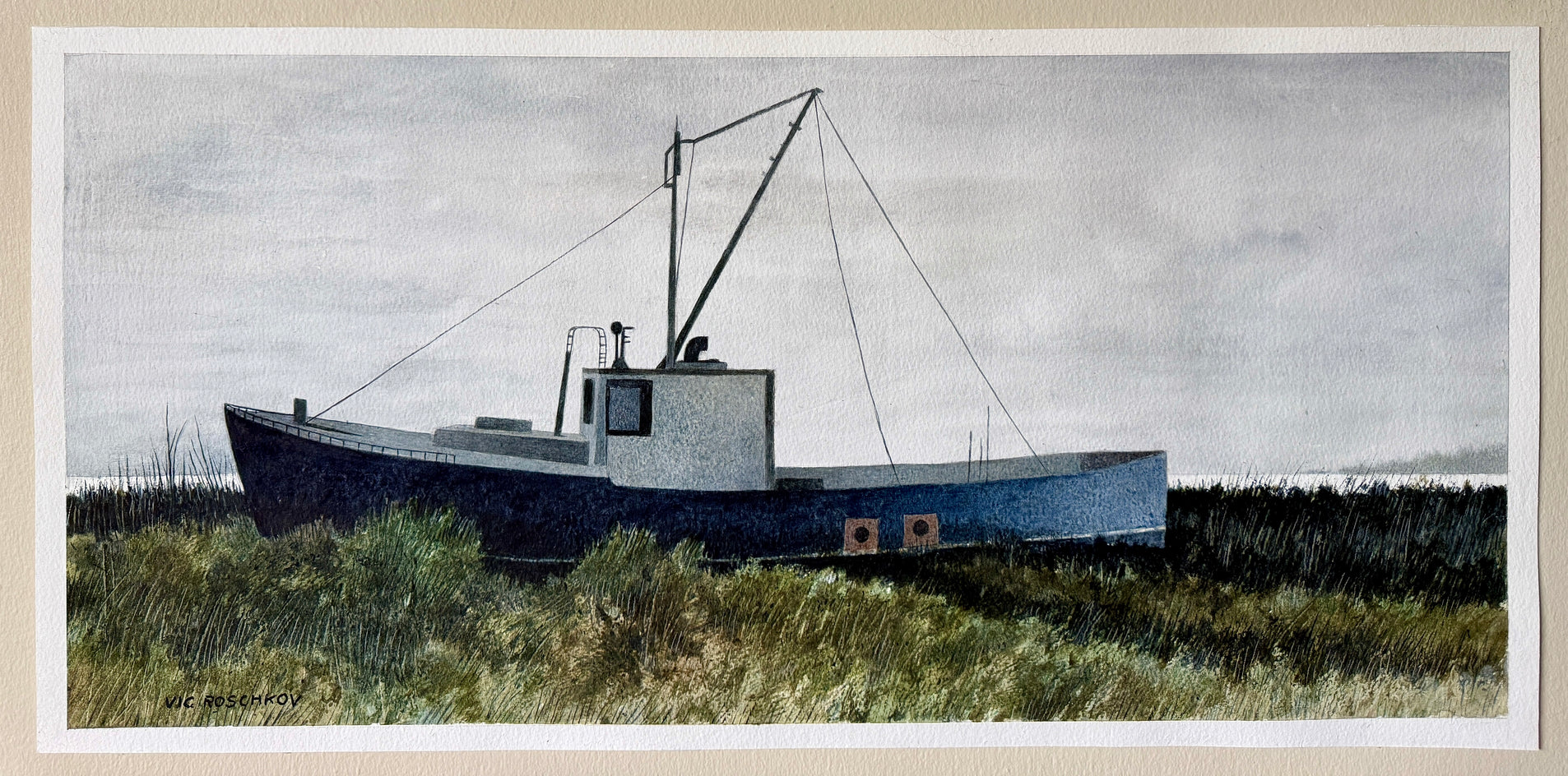 Low Tide by Vic Roschkov |  Context View of Artwork 