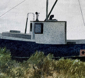 Original art for sale at UGallery.com | Low Tide by Vic Roschkov | $700 | watercolor painting | 12.5' h x 26.75' w | thumbnail 4