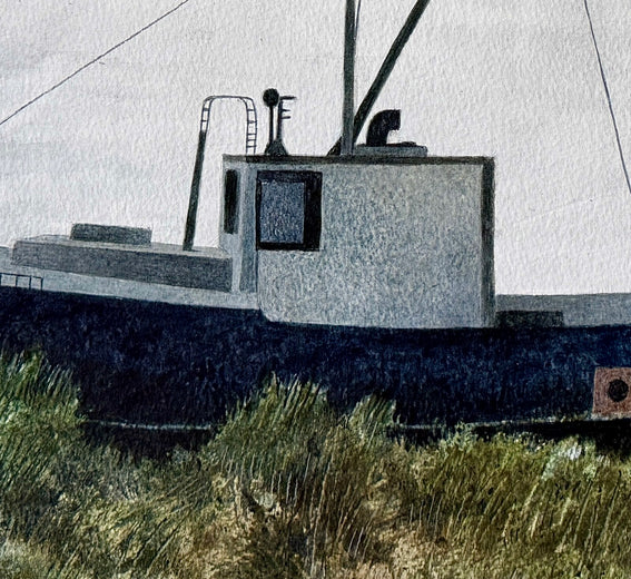 Low Tide by Vic Roschkov |   Closeup View of Artwork 