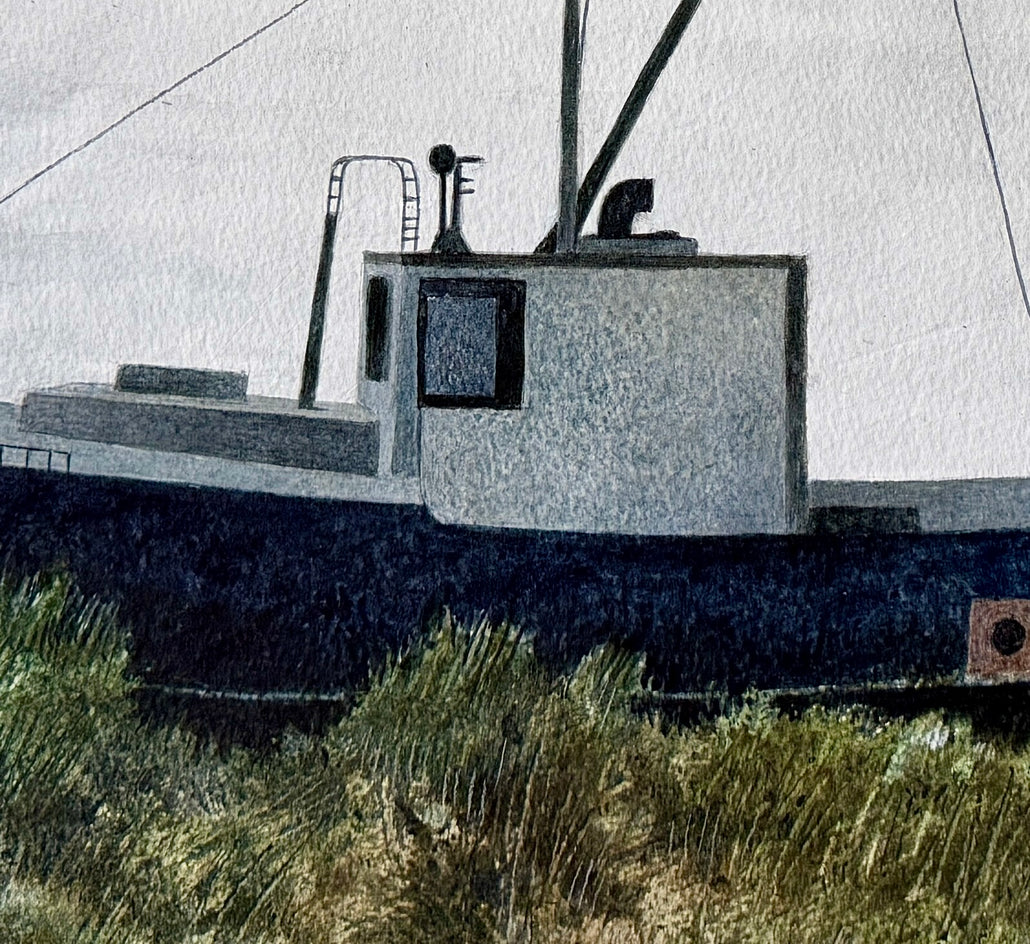 Low Tide by Vic Roschkov |  Closeup View of Artwork 