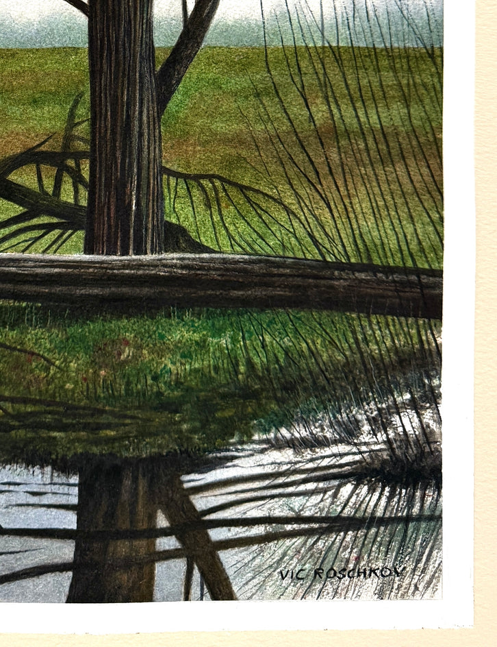 Mirror Image by Vic Roschkov |  Side View of Artwork 