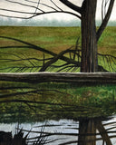 Original art for sale at UGallery.com | Mirror Image by Vic Roschkov | $575 | watercolor painting | 21' h x 14.5' w | thumbnail 4