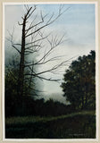 Original art for sale at UGallery.com | Naked Tree by Vic Roschkov | $600 | watercolor painting | 20.75' h x 14' w | thumbnail 3