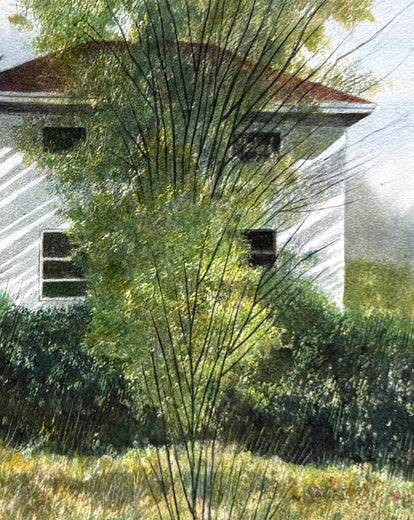 Nestled Away by Vic Roschkov |   Closeup View of Artwork 