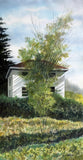 Original art for sale at UGallery.com | Nestled Away by Vic Roschkov | $625 | watercolor painting | 25' h x 13' w | thumbnail 1
