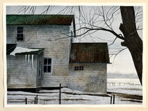 Original art for sale at UGallery.com | Northern Hush by Vic Roschkov | $775 | watercolor painting | 18' h x 24.75' w | thumbnail 3