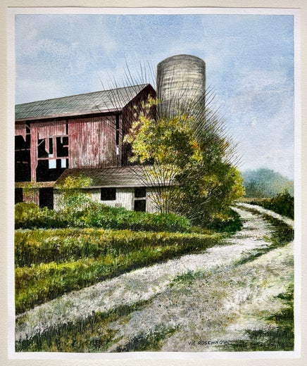 Quiet Country Turn by Vic Roschkov |  Context View of Artwork 