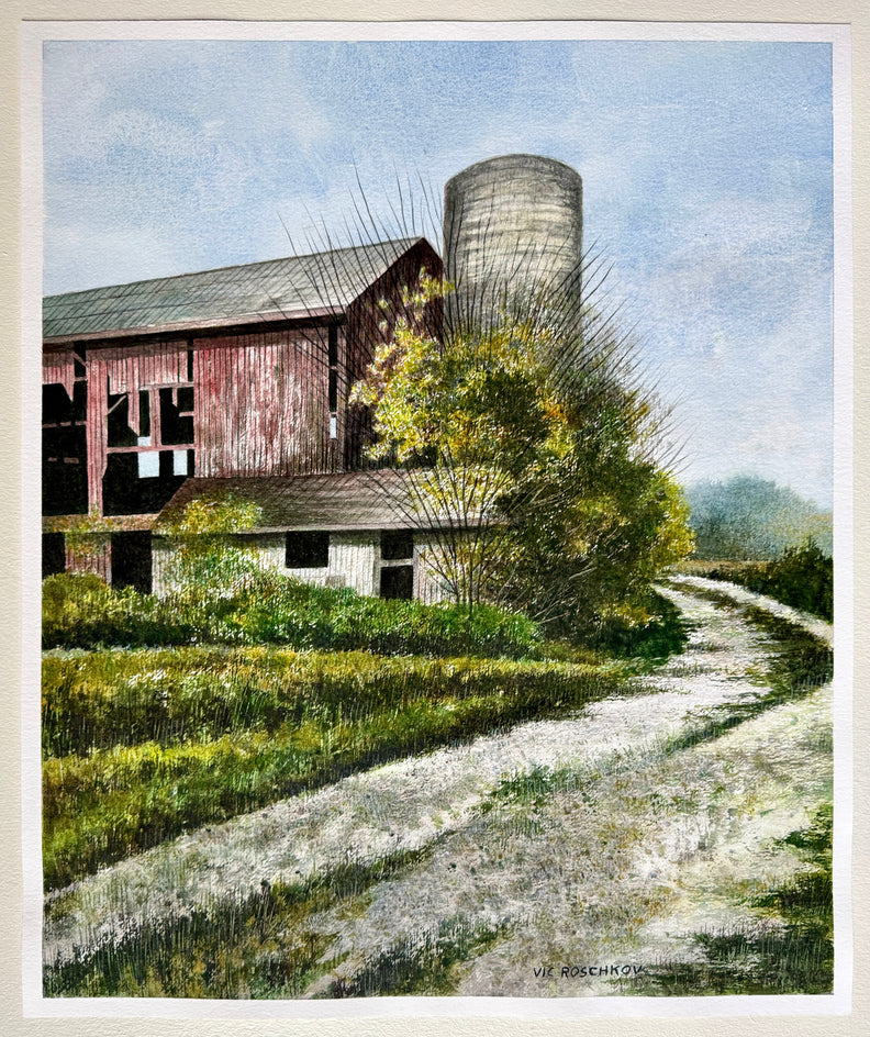 Quiet Country Turn by Vic Roschkov |  Context View of Artwork 