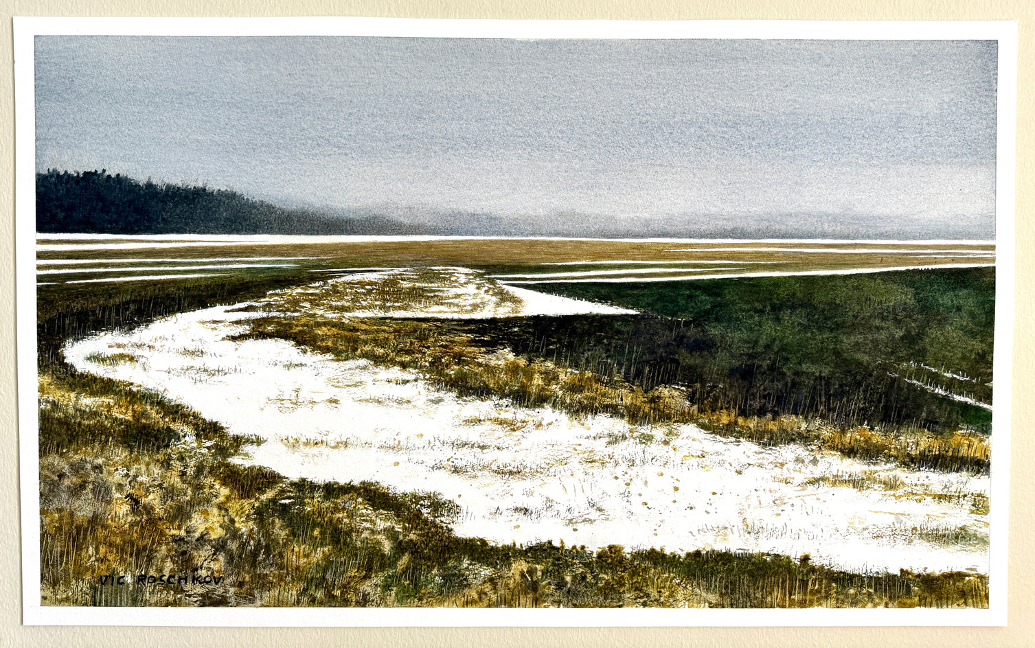 Quiet Thaw by Vic Roschkov |  Context View of Artwork 