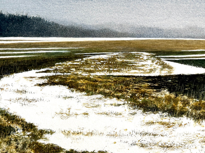 Quiet Thaw by Vic Roschkov |   Closeup View of Artwork 