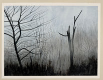 Original art for sale at UGallery.com | Rising Mist by Vic Roschkov | $750 | watercolor painting | 18' h x 23.5' w | thumbnail 3