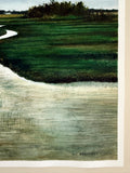 Original art for sale at UGallery.com | River Mouth by Vic Roschkov | $750 | watercolor painting | 18' h x 19.5' w | thumbnail 2